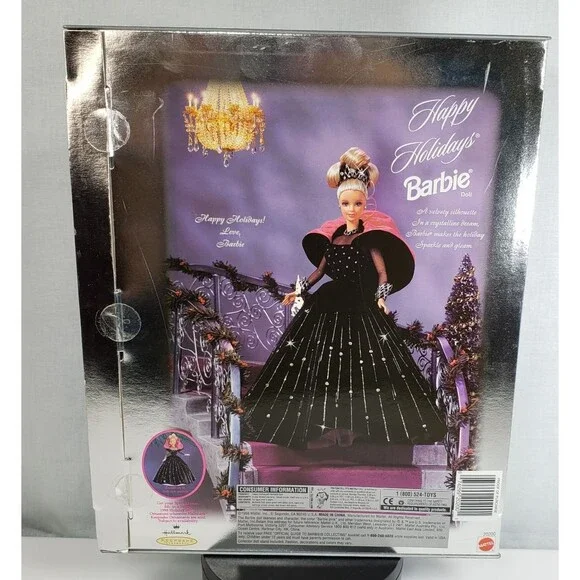1998 Happy Holidays Special Edition Barbie Doll Box Misprint On Back NRFB 20200